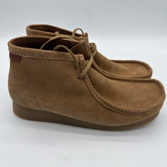 Clarks Wallaston Wallabee Chukka Dark Sand Suede Comfort Casual Boots Men's 12